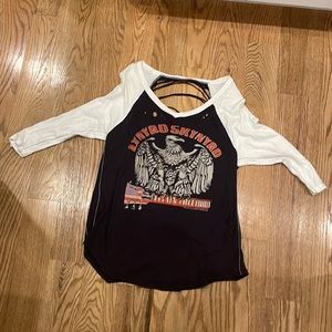 lynyrd skynyrd 3/4 sleeve tee
